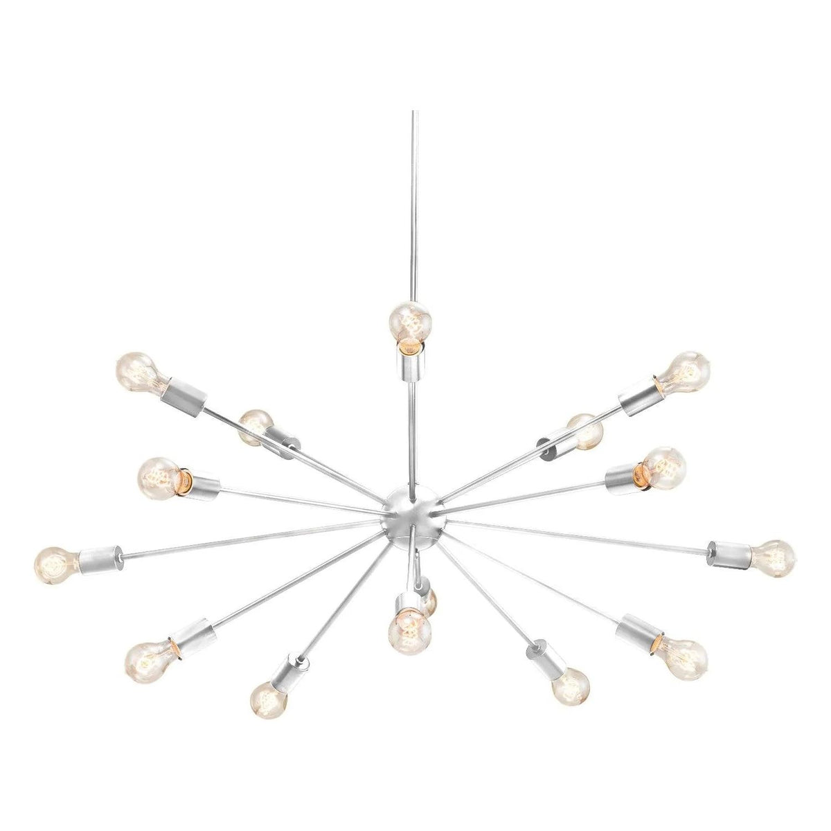 Justice Designs - Axion Chandelier - NSH-8024-NCKL | Montreal Lighting & Hardware