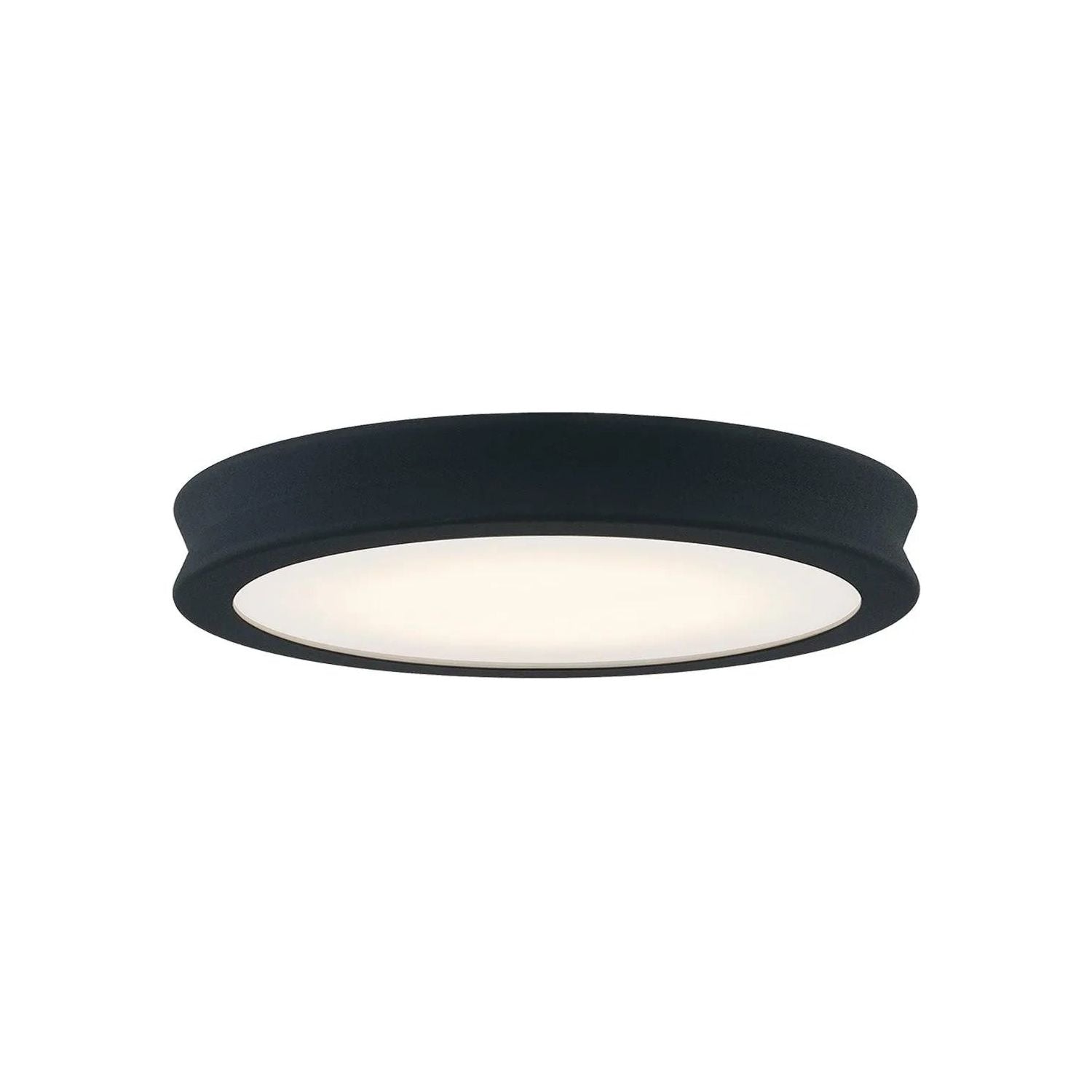 Justice Designs - Bevel LED Flush-Mount - FSN-4181-OPAL-MBTX | Montreal Lighting & Hardware