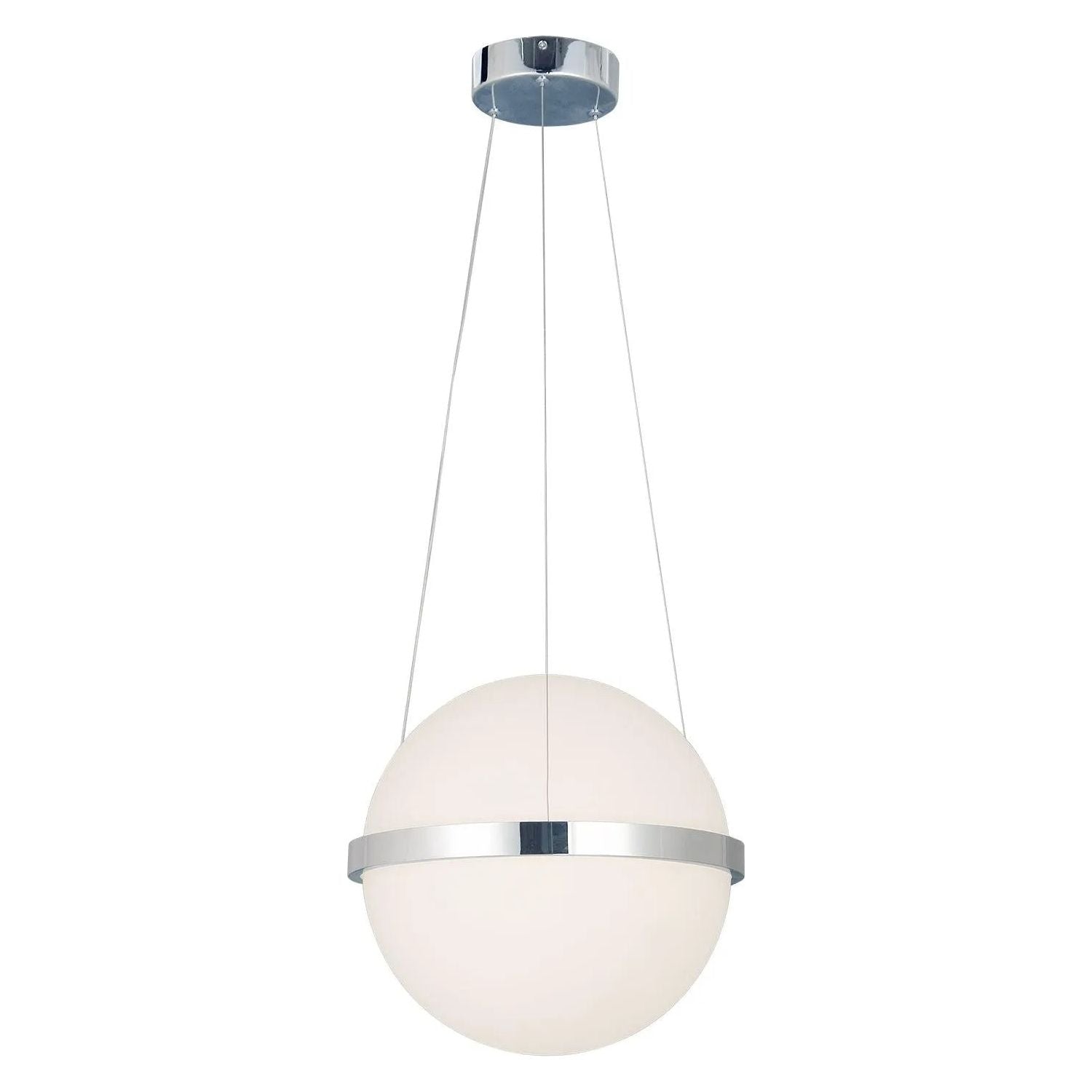 Justice Designs - Centric LED Pendant - ACR-4160-OPAL-MBLK | Montreal Lighting & Hardware