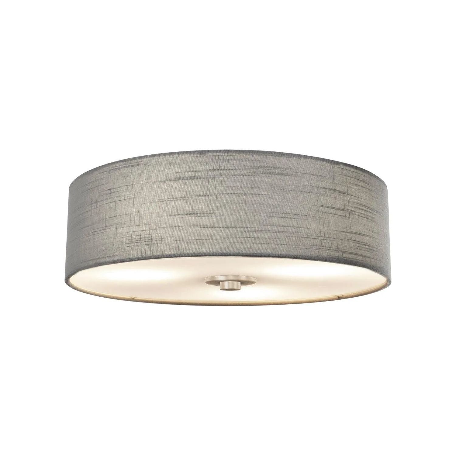 Justice Designs - Classic LED Flush-Mount - FAB-9595-CREM-NCKL | Montreal Lighting & Hardware