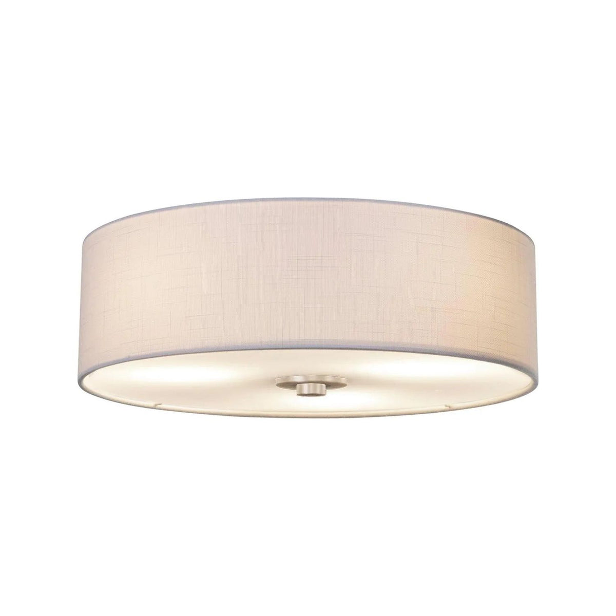 Justice Designs - Classic LED Flush-Mount - FAB-9595-CREM-NCKL | Montreal Lighting & Hardware