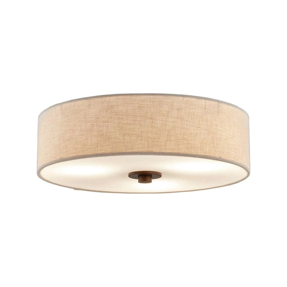 Justice Designs - Classic LED Flush-Mount - FAB-9595-CREM-NCKL | Montreal Lighting & Hardware