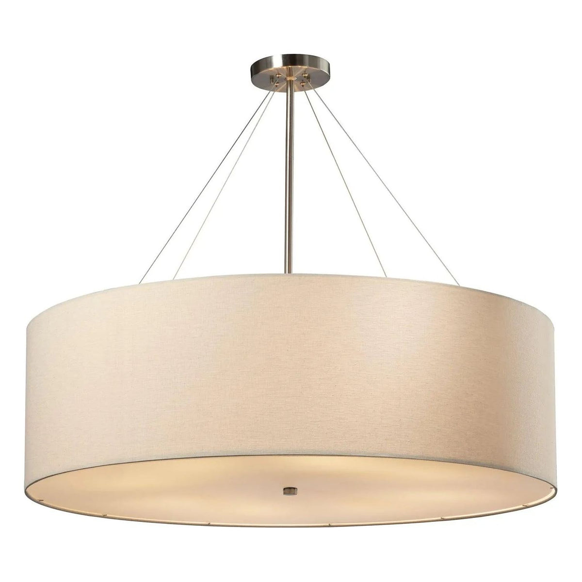 Justice Designs - Classic Pendant - FAB-9590-CREM-NCKL | Montreal Lighting & Hardware