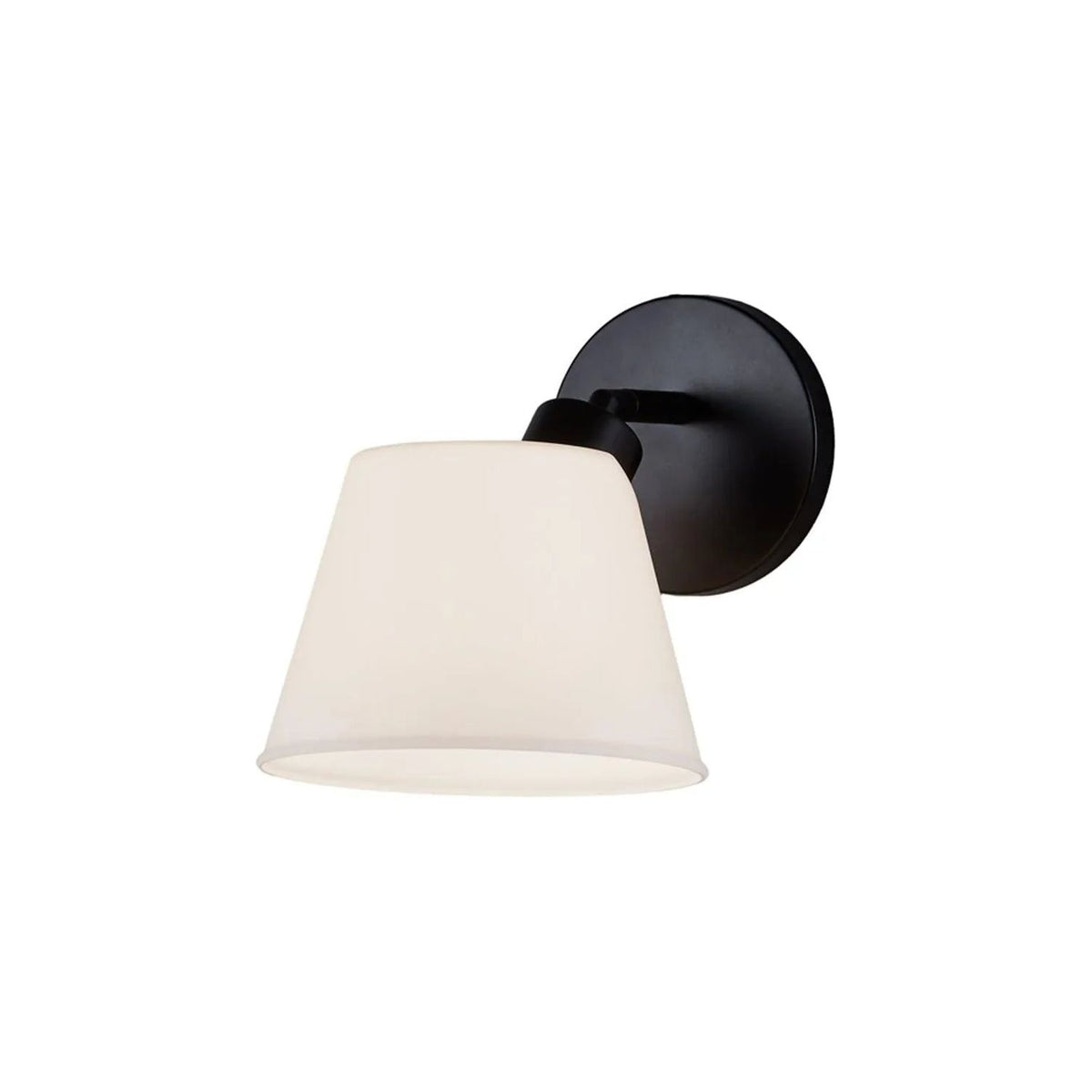 Justice Designs - Envoy Wall Sconce - FSN-8071-OPAL-MBLK | Montreal Lighting & Hardware