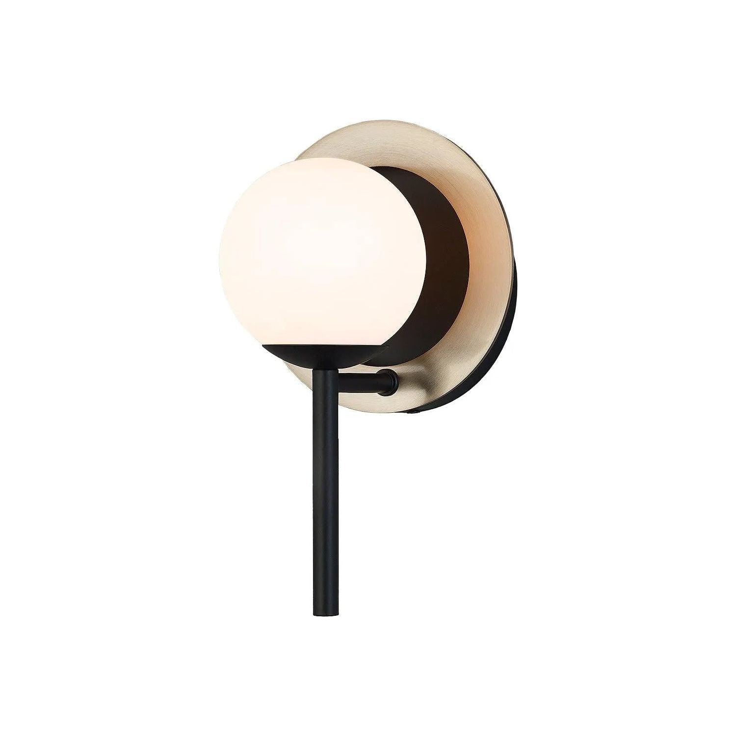 Justice Designs - Halo Wall Sconce - FSN-4221-OPAL-MBBR | Montreal Lighting & Hardware