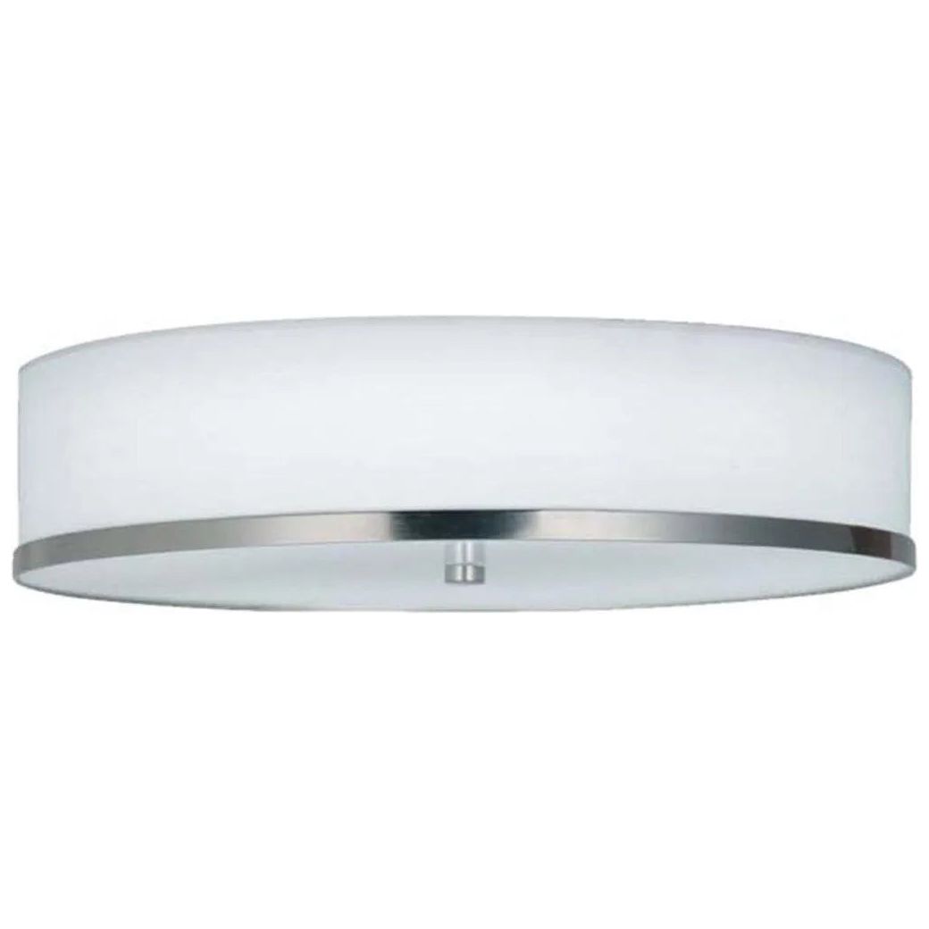 Justice Designs - Hyde LED Flush-Mount - FAB-4460-WHTE-NCKL | Montreal Lighting & Hardware