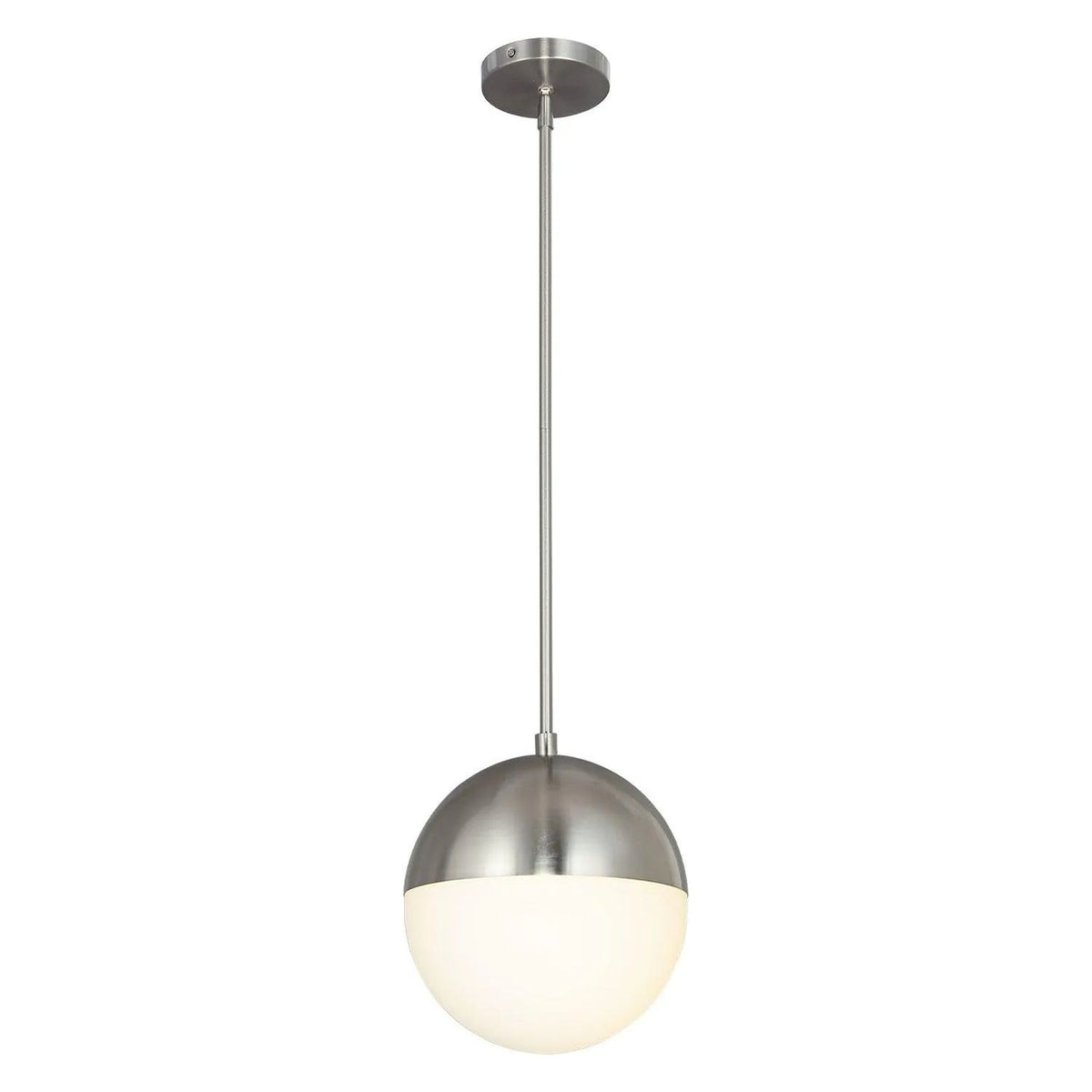 Justice Designs - Ion LED Pendant - FSN-4151-OPAL-NCKL | Montreal Lighting & Hardware