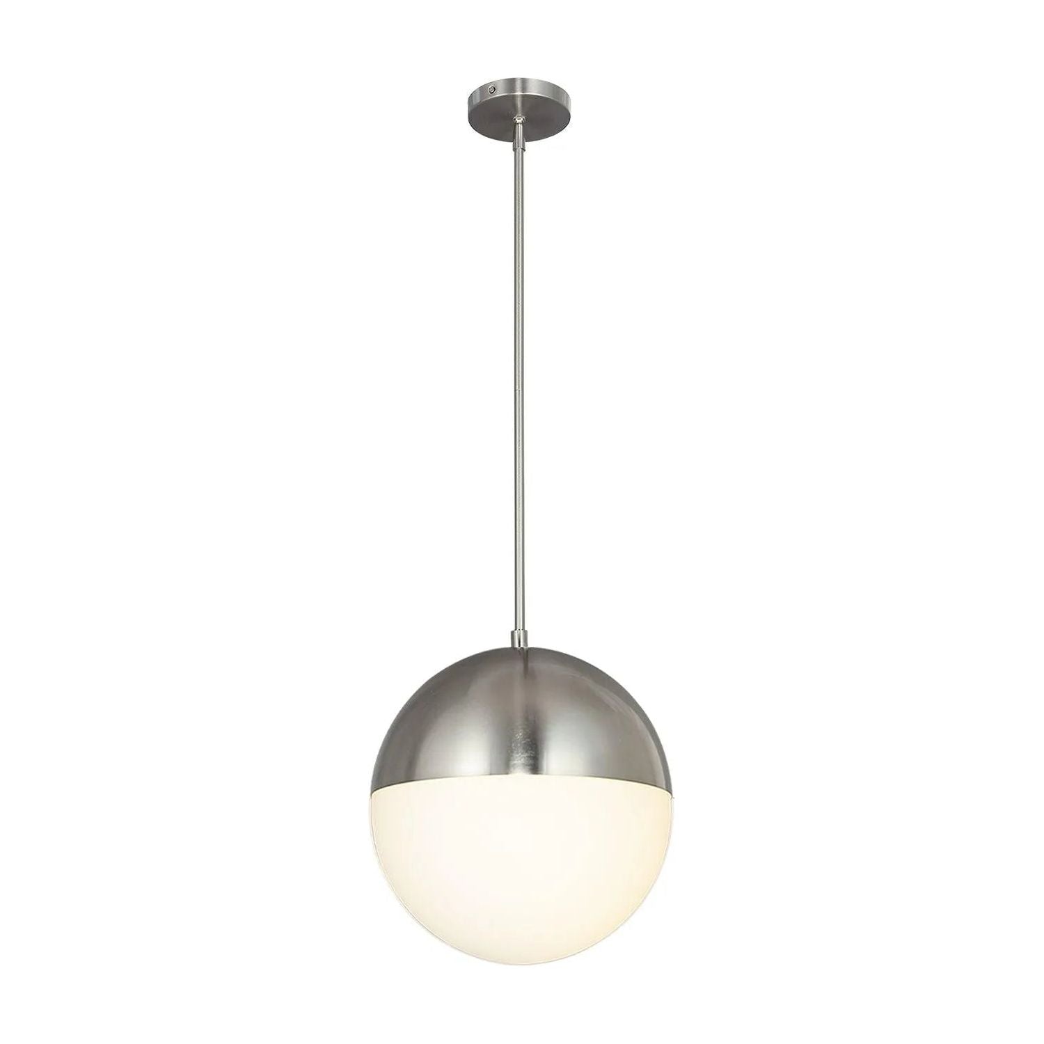 Justice Designs - Ion LED Pendant - FSN-4151-OPAL-NCKL | Montreal Lighting & Hardware