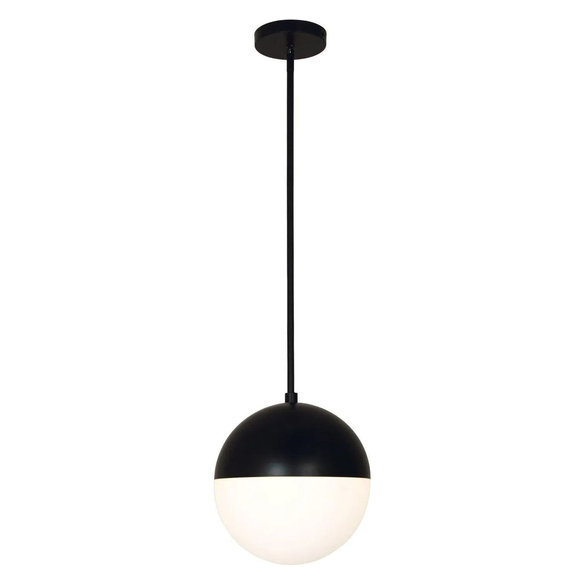 Justice Designs - Ion LED Pendant - FSN-4151-OPAL-NCKL | Montreal Lighting & Hardware