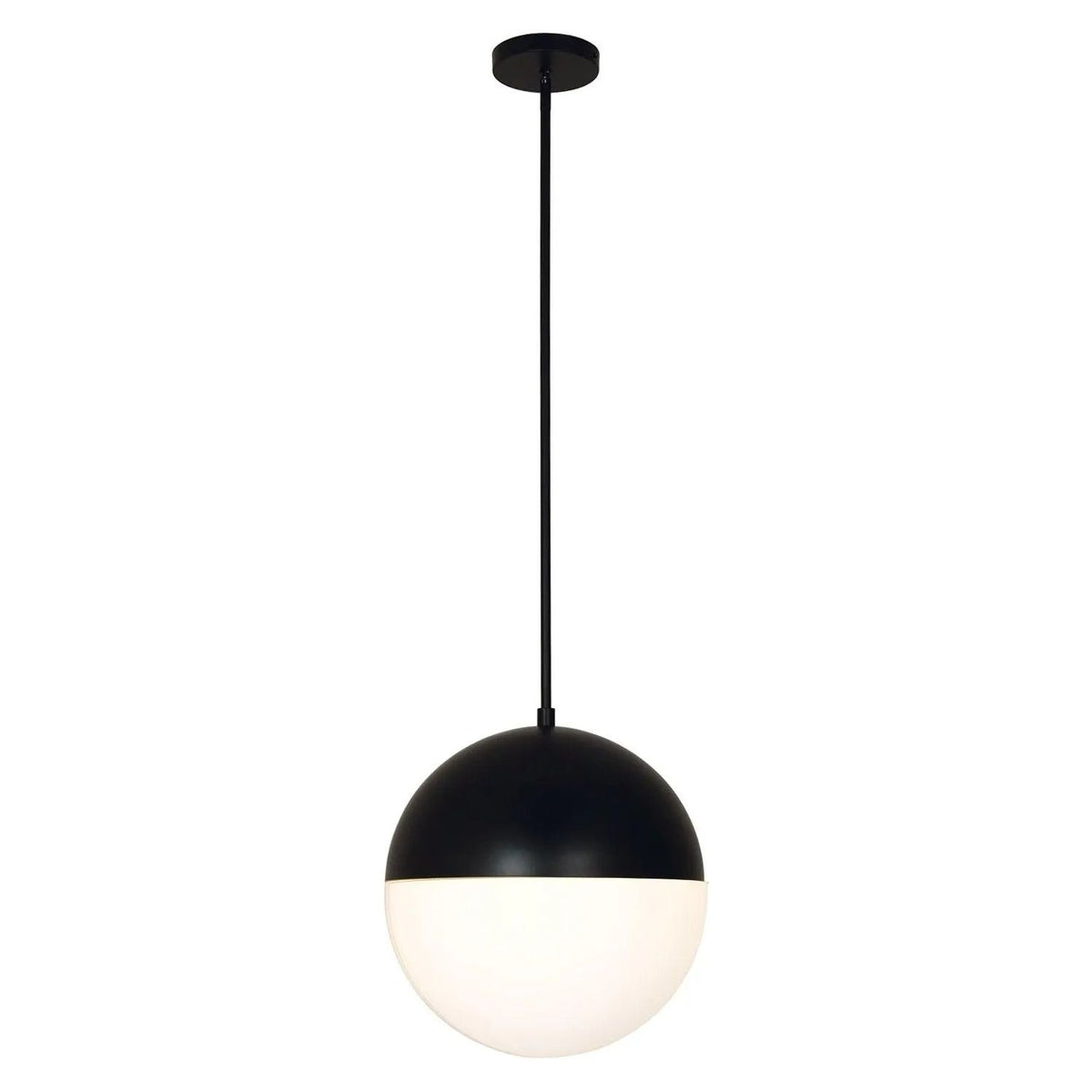 Justice Designs - Ion LED Pendant - FSN-4151-OPAL-NCKL | Montreal Lighting & Hardware