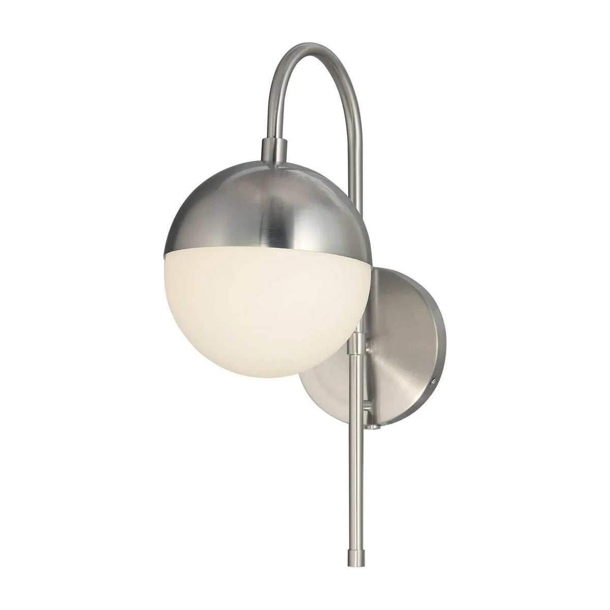 Justice Designs - Ion Wall Sconce - FSN-4157-OPAL-NCKL | Montreal Lighting & Hardware