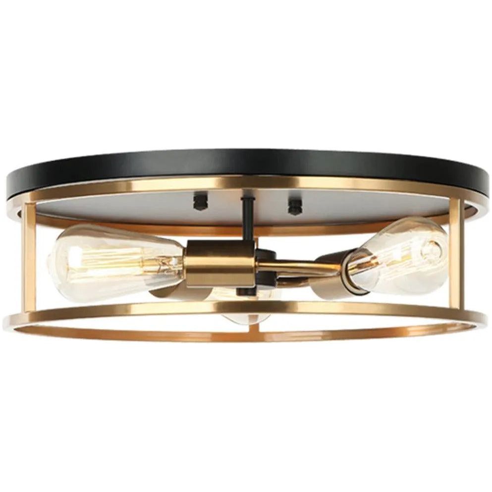 Justice Designs - Knox Round Flush-Mount - NSH-4480-MBBR | Montreal Lighting & Hardware