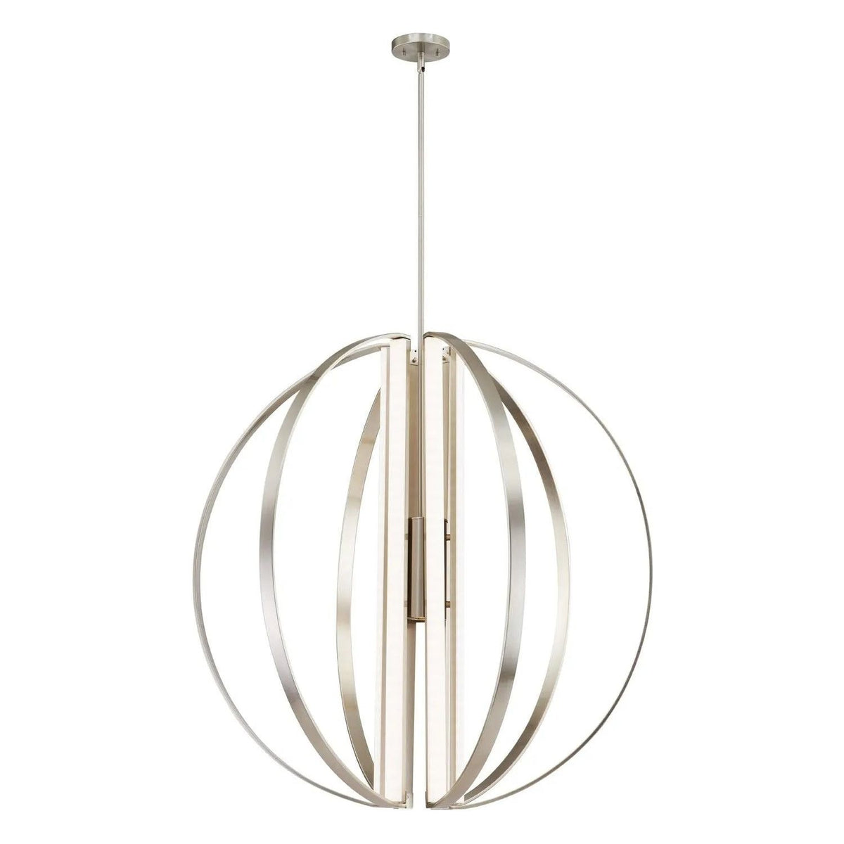 Justice Designs - Liv LED Chandelier - NSH-4301-NCKL | Montreal Lighting & Hardware