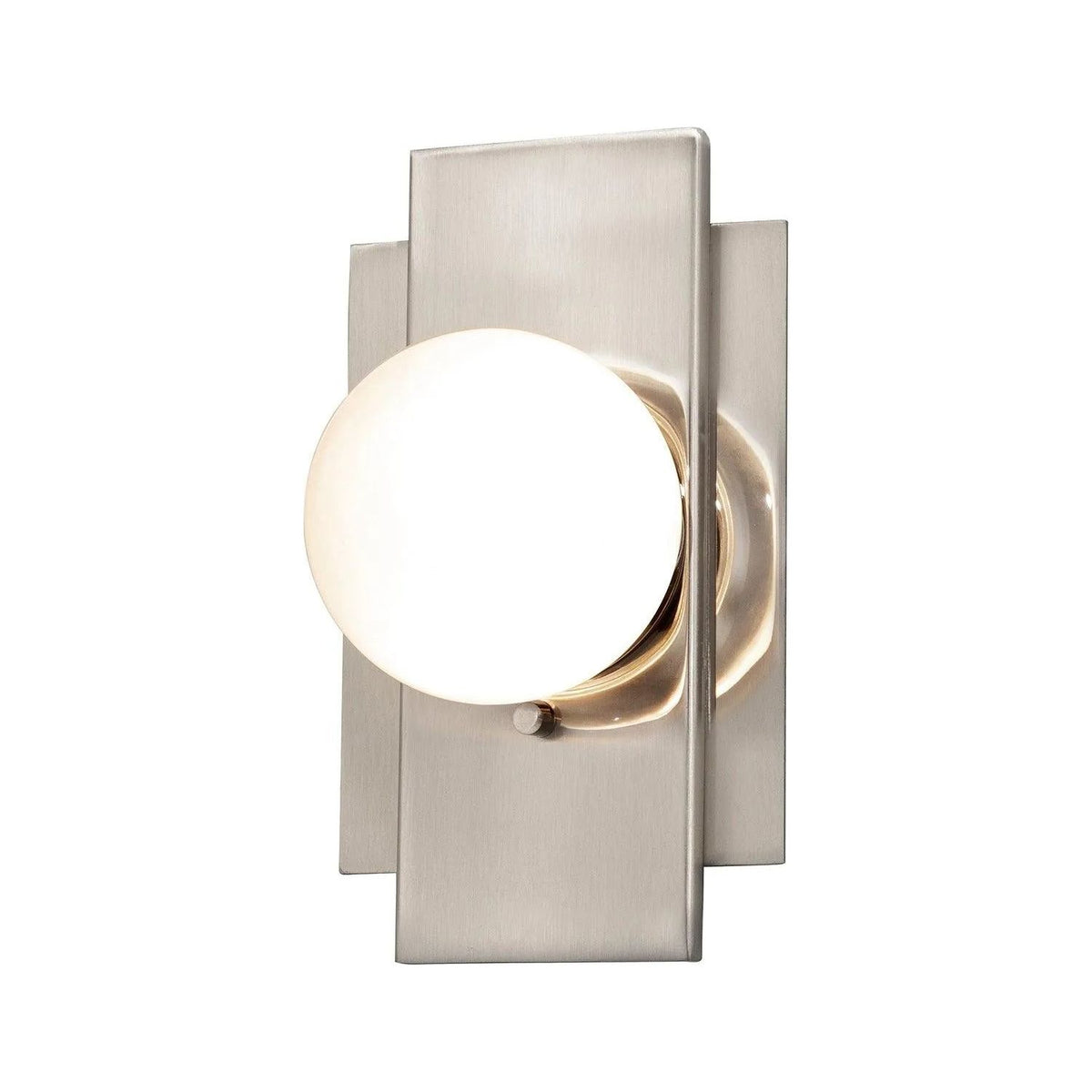 Justice Designs - Luna LED Wall Sconce - FSN-4041-CLOP-BRSS | Montreal Lighting & Hardware