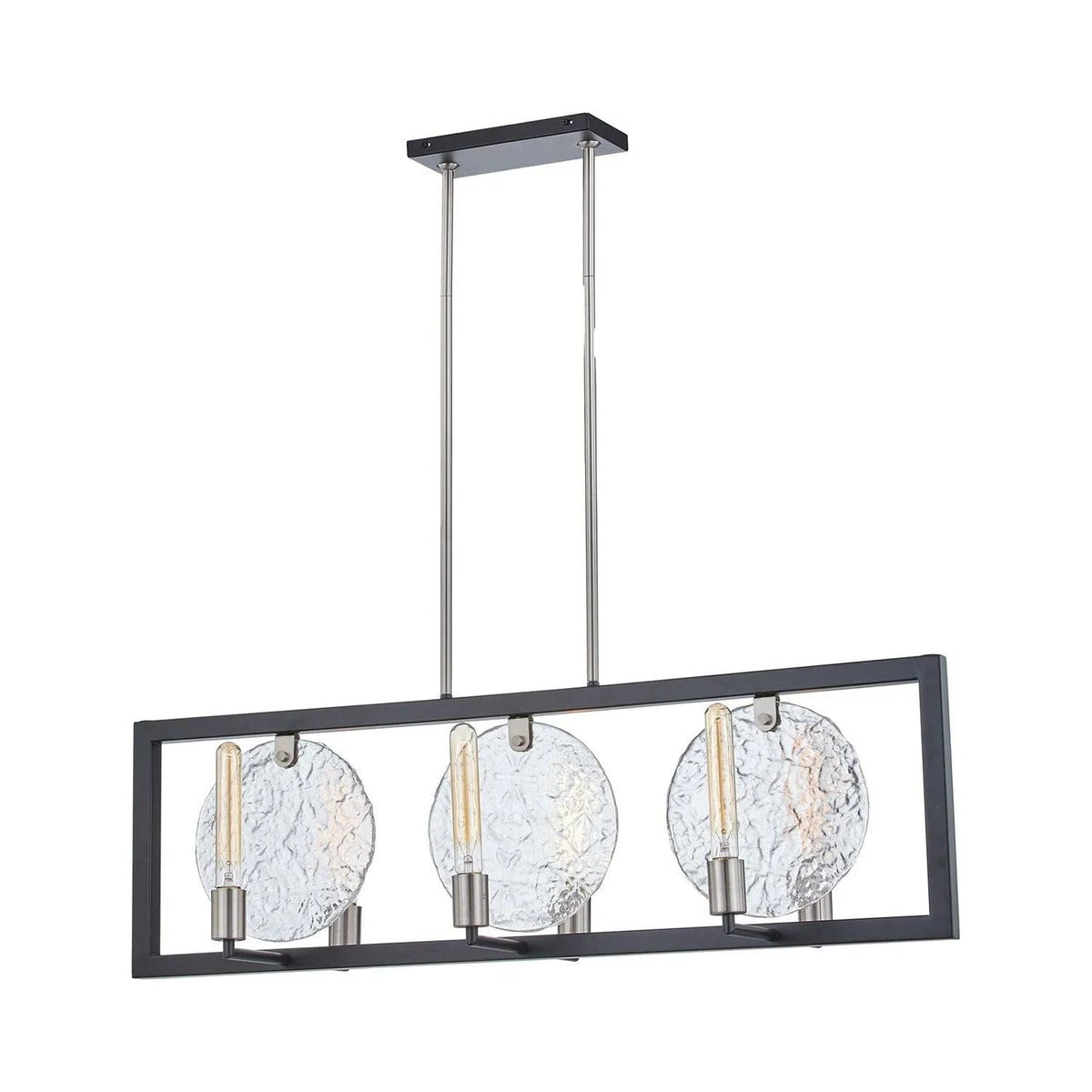 Justice Designs - Orion Island Chandelier - FSN-4380-CLRT-MBNK | Montreal Lighting & Hardware