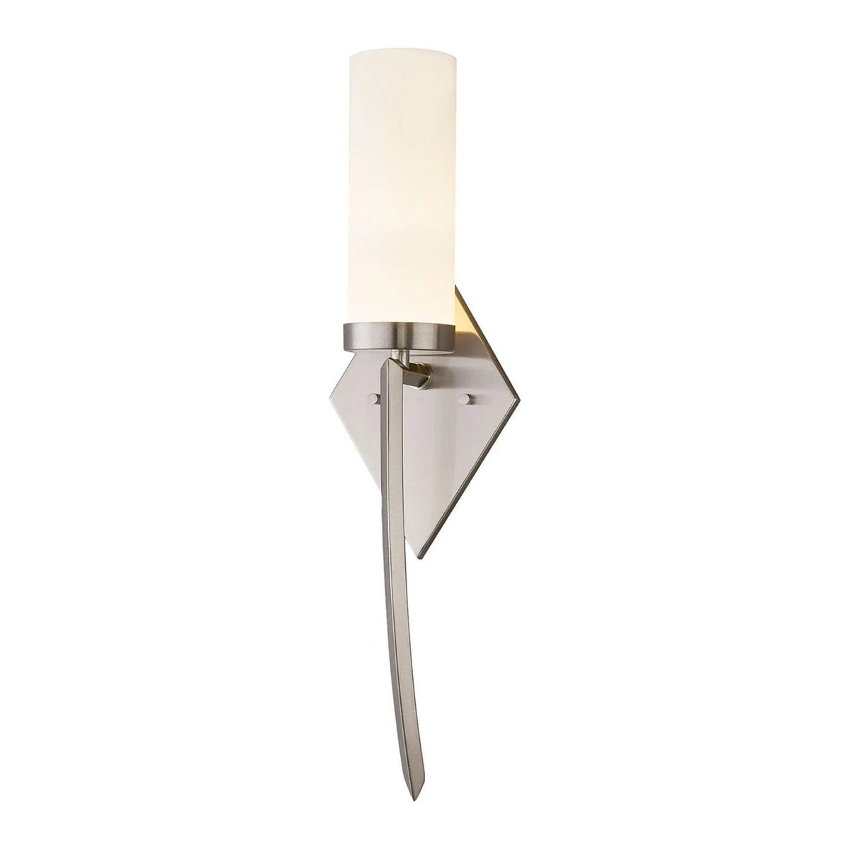 Justice Designs - Pointe LED Wall Sconce - FSN-4031-OPAL-NCKL | Montreal Lighting & Hardware