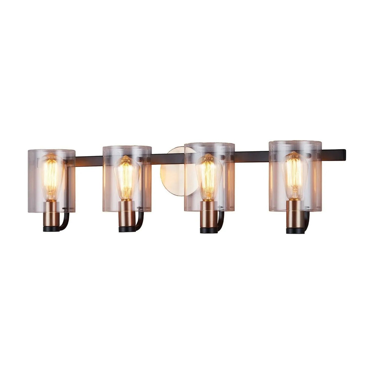 Justice Designs - Poise Bath Bar - FSN-8082-CLER-MBBR | Montreal Lighting & Hardware