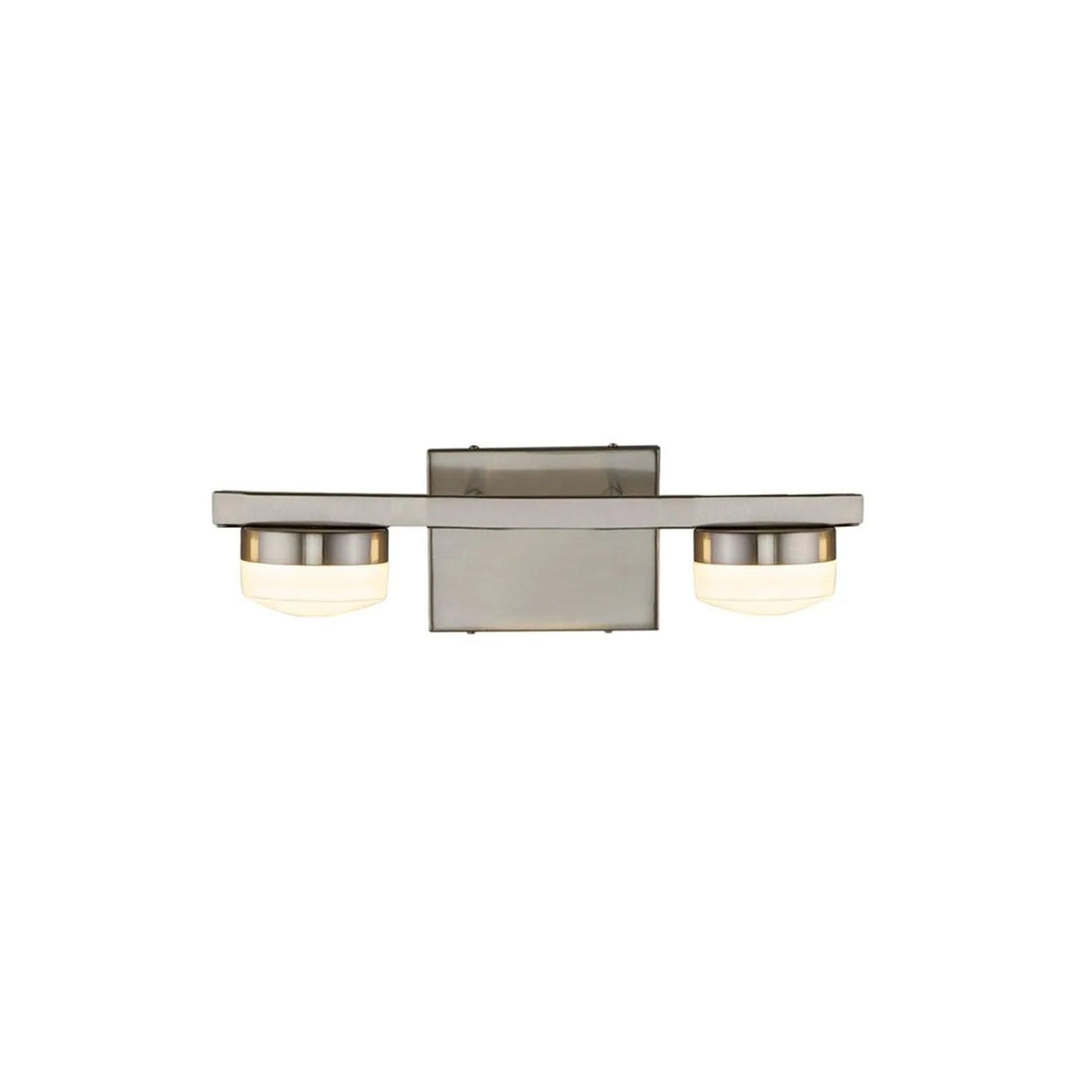 Justice Designs - Puck LED Bath Bar - FSN-8992-OPAL-NCKL | Montreal Lighting & Hardware