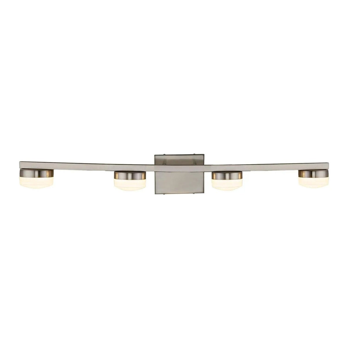 Justice Designs - Puck LED Bath Bar - FSN-8994-OPAL-NCKL | Montreal Lighting & Hardware