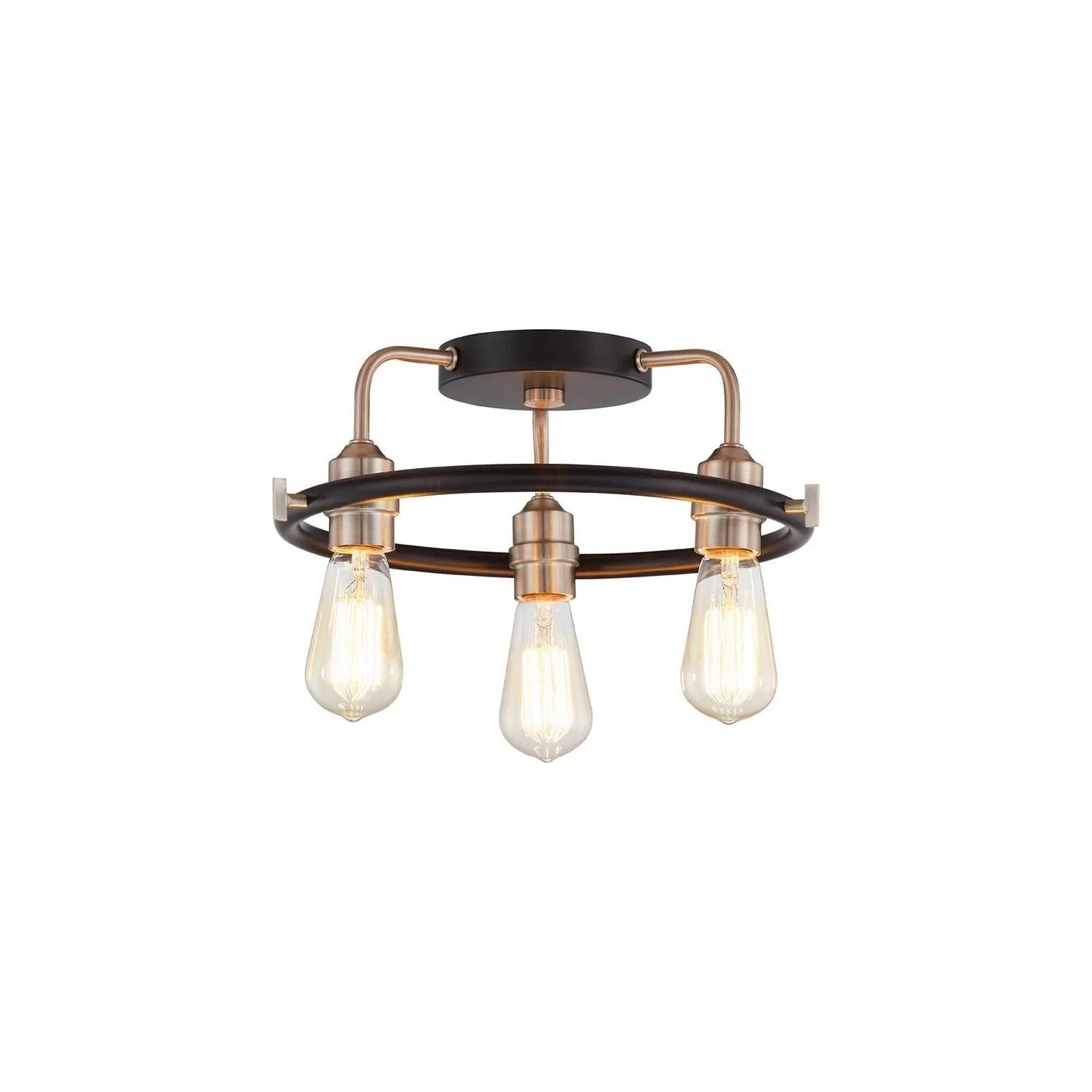 Justice Designs - Volta Flush-Mount - NSH-4310-MBBR | Montreal Lighting & Hardware