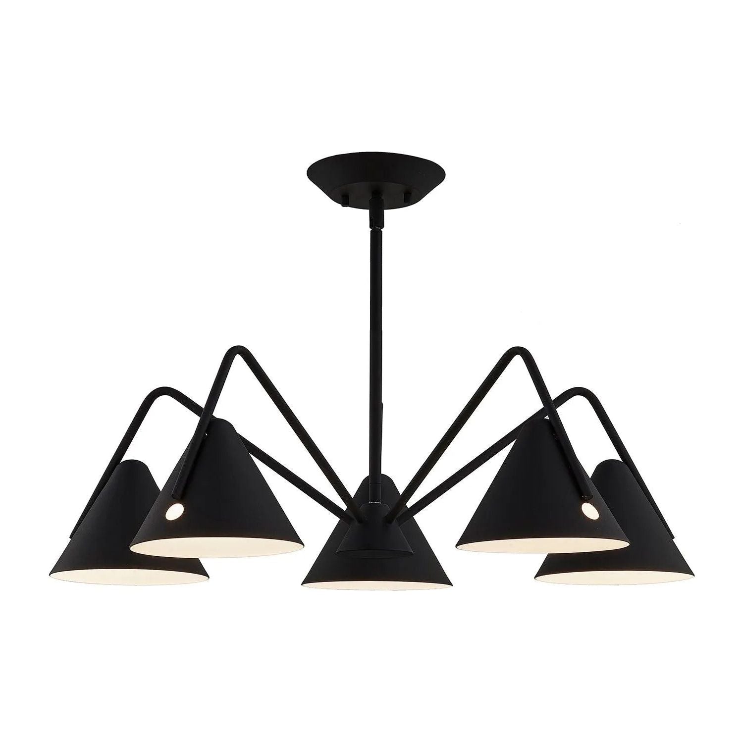 Justice Designs - Zag LED Chandelier - NSH-4245-MBTX | Montreal Lighting & Hardware