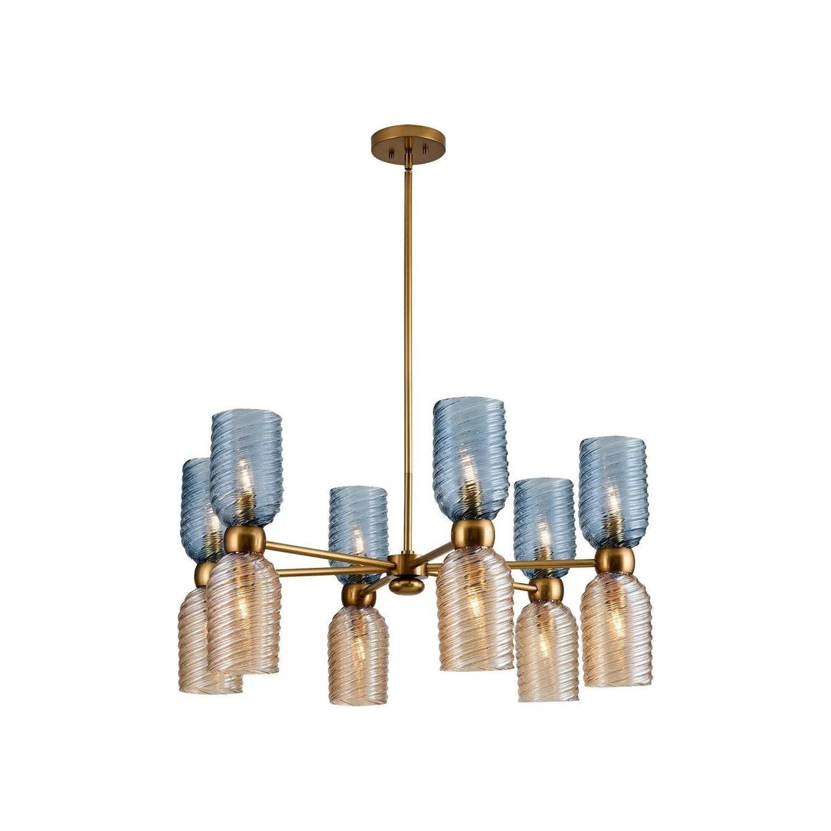 Kalco - Azul Chandelier - 519871AGG | Montreal Lighting & Hardware