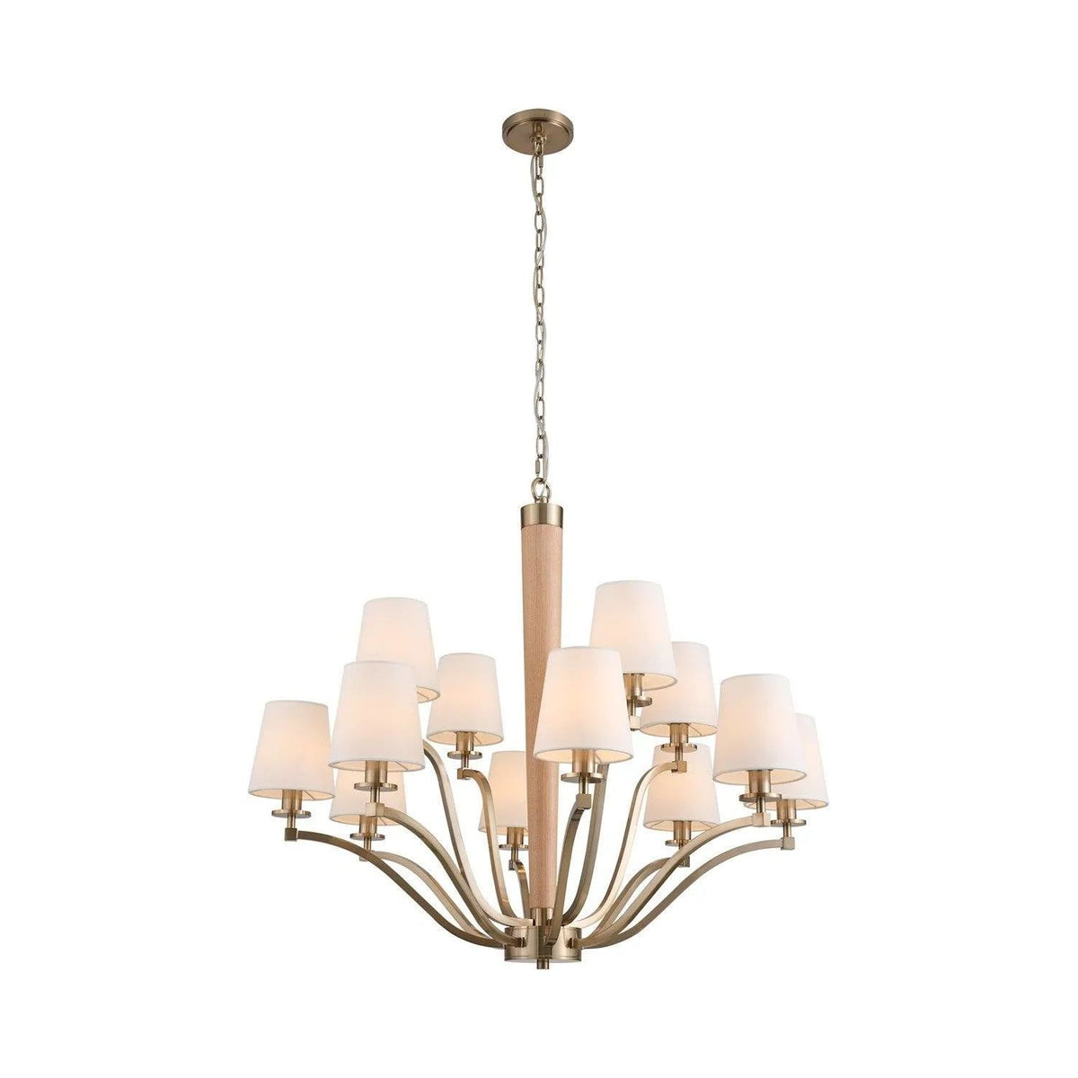 Kalco - Curva Chandelier - 518972BCG | Montreal Lighting & Hardware