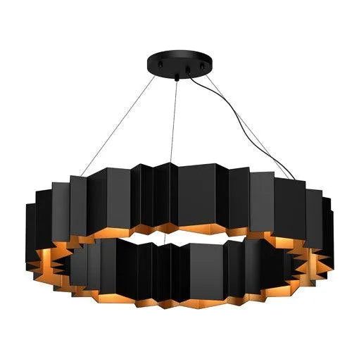 Kuzco Lighting - Akira Chandelier - CH58040-BK/GD | Montreal Lighting & Hardware