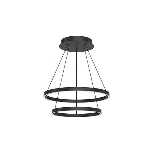 Kuzco Lighting - Cerchio LED Chandelier - CH87224-BK | Montreal Lighting & Hardware