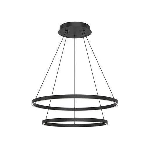 Kuzco Lighting - Cerchio LED Chandelier - CH87232-BK | Montreal Lighting & Hardware