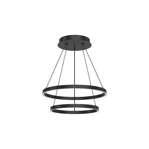 Kuzco Lighting - Cerchio LED Chandelier - CH87824-BK | Montreal Lighting & Hardware