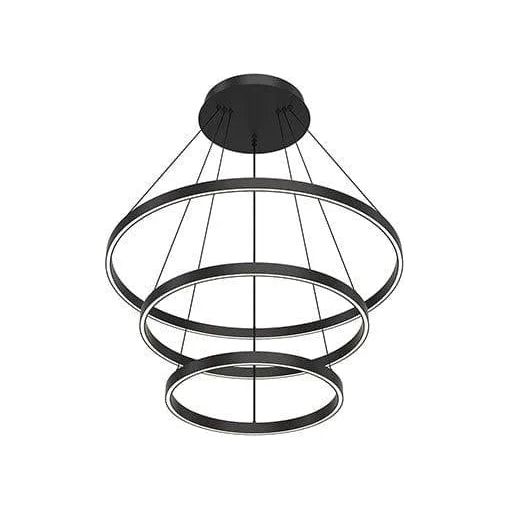 Kuzco Lighting - Cerchio LED Chandelier - CH87932-BK | Montreal Lighting & Hardware