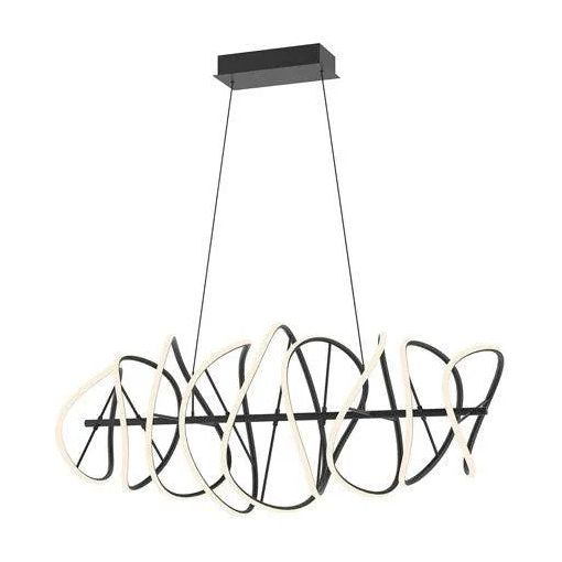 Kuzco Lighting - Collide LED Chandelier - CH96442-BK | Montreal Lighting & Hardware