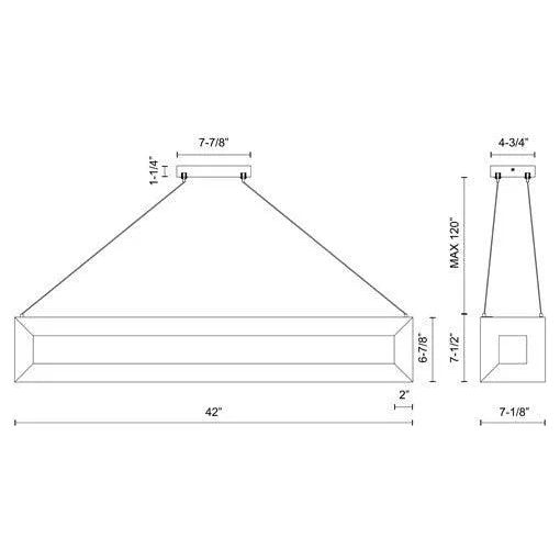 Kuzco Lighting - Morina LED Linear Pendant - LP32942-WK | Montreal Lighting & Hardware