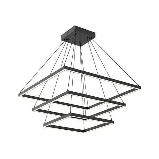 Kuzco Lighting - Piazza 3-Tier Chandelier - CH88332-BK | Montreal Lighting & Hardware