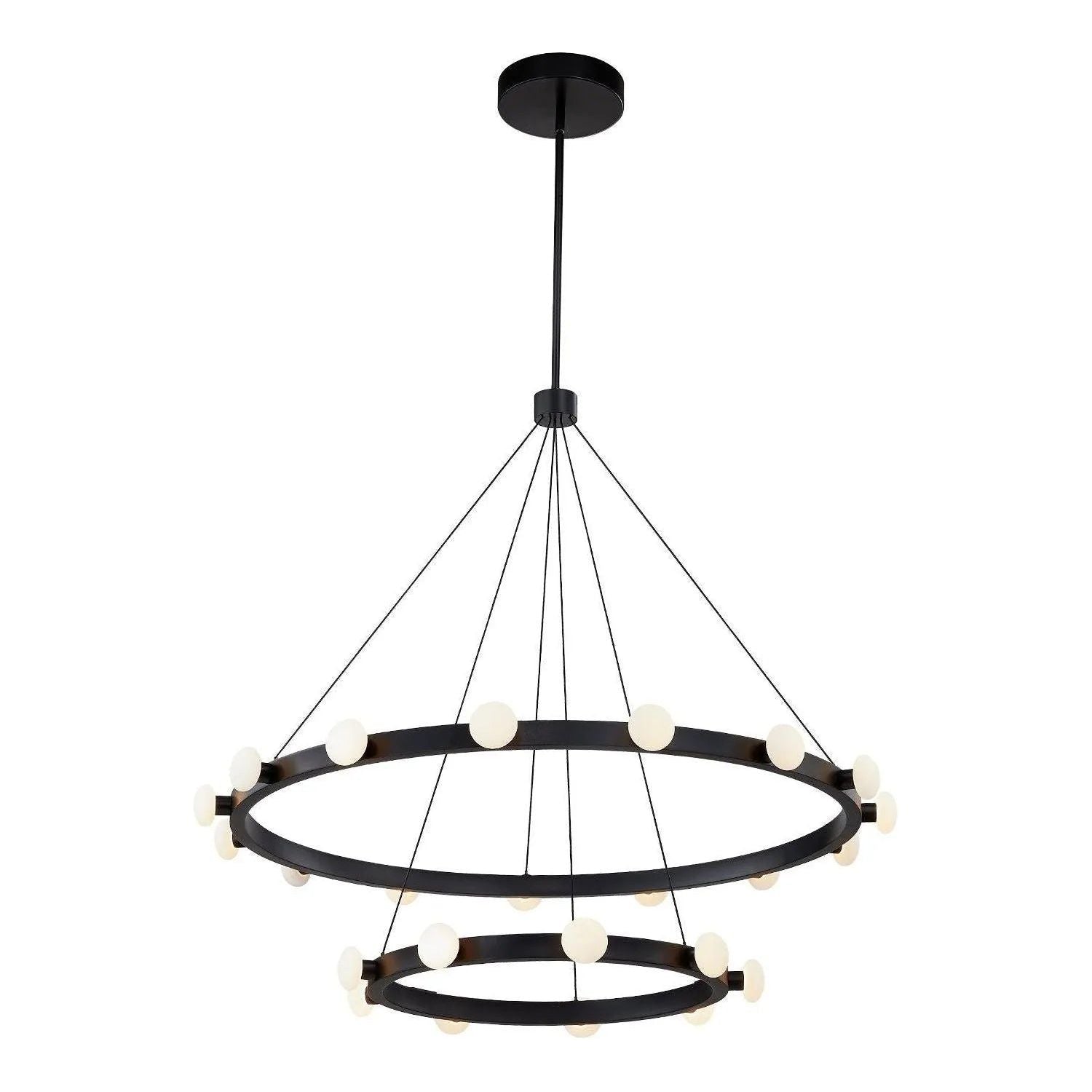 Kuzco Lighting - Rezz LED Chandelier - CH63436-BK | Montreal Lighting & Hardware