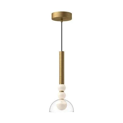 Kuzco Lighting - Rise Dome LED Pendant - PD30502-BG/CL | Montreal Lighting & Hardware