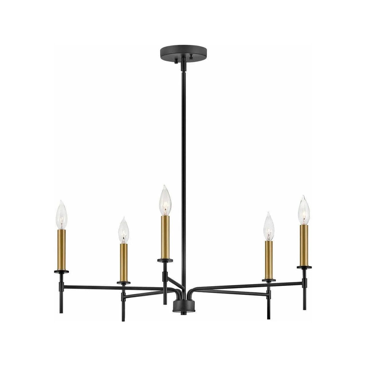 Lark - Hux Chandelier - 83075BK | Montreal Lighting & Hardware