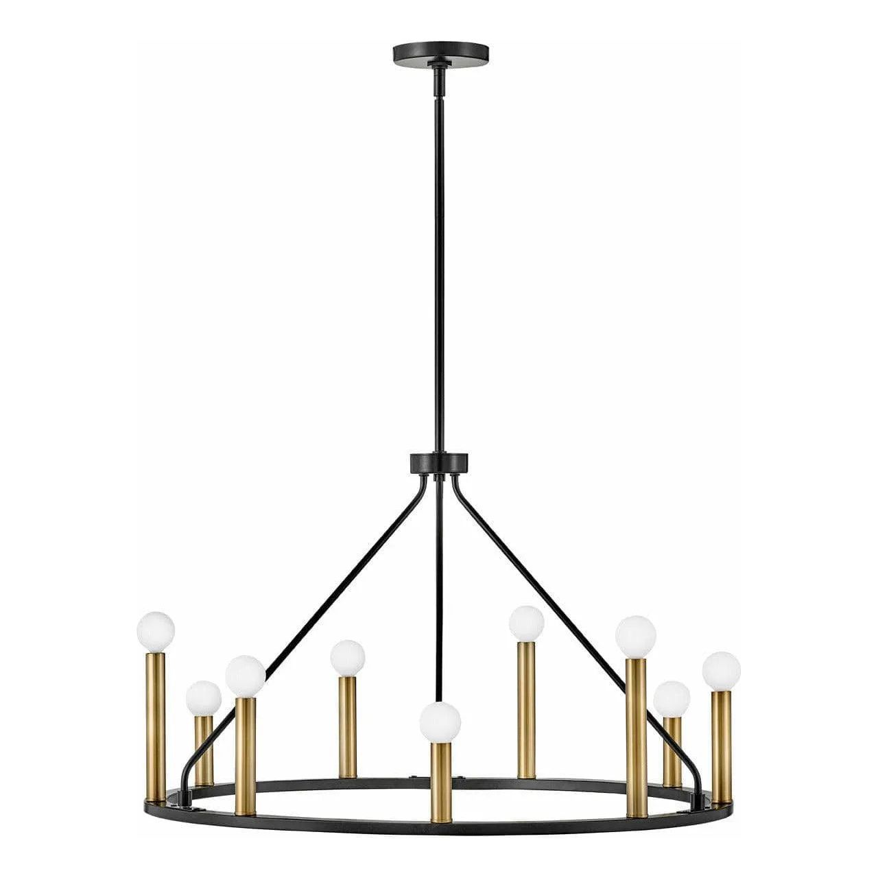 Lark - Lazlo Chandelier - 83158BK | Montreal Lighting & Hardware