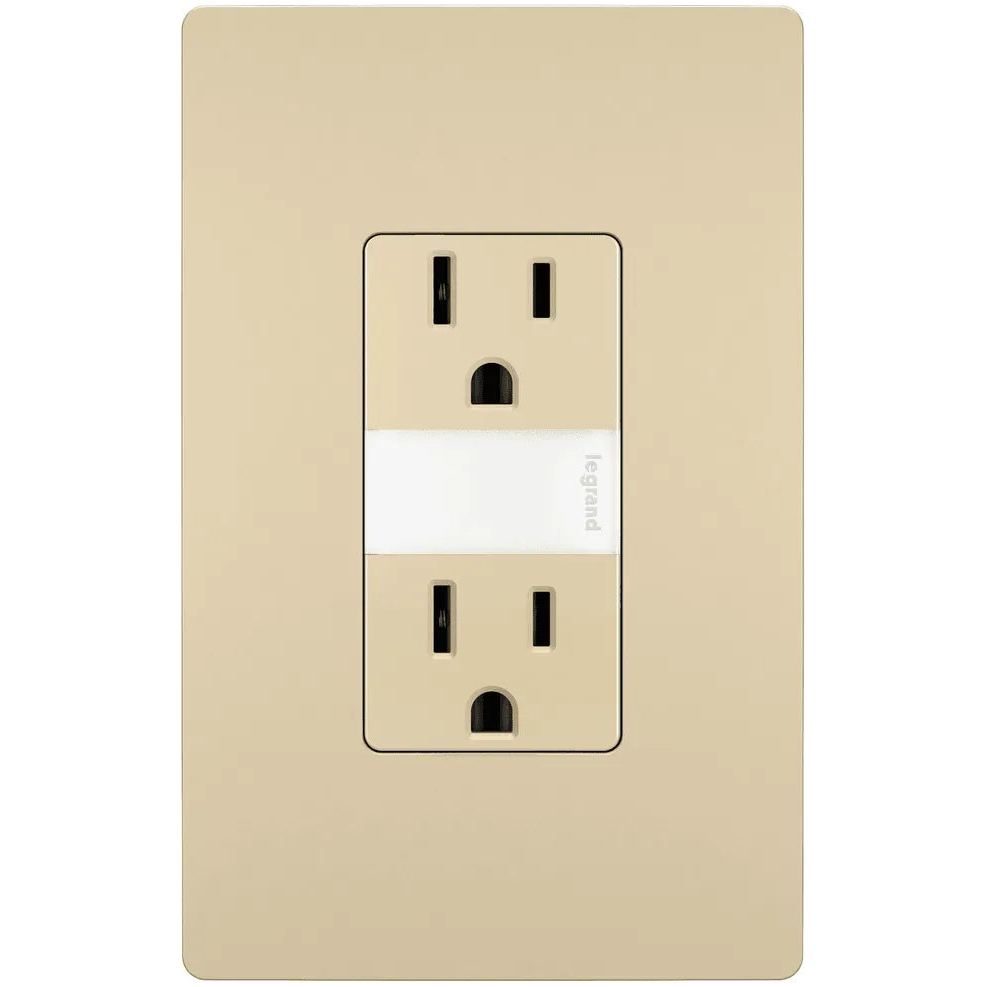 Legrand Radiant - radiant® 15A Tamper Resistant Outlet with Night Light - NTL885TRICC6 | Montreal Lighting & Hardware