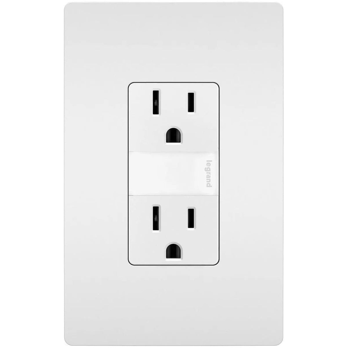 Legrand Radiant - radiant® 15A Tamper Resistant Outlet with Night Light - NTL885TRW | Montreal Lighting & Hardware