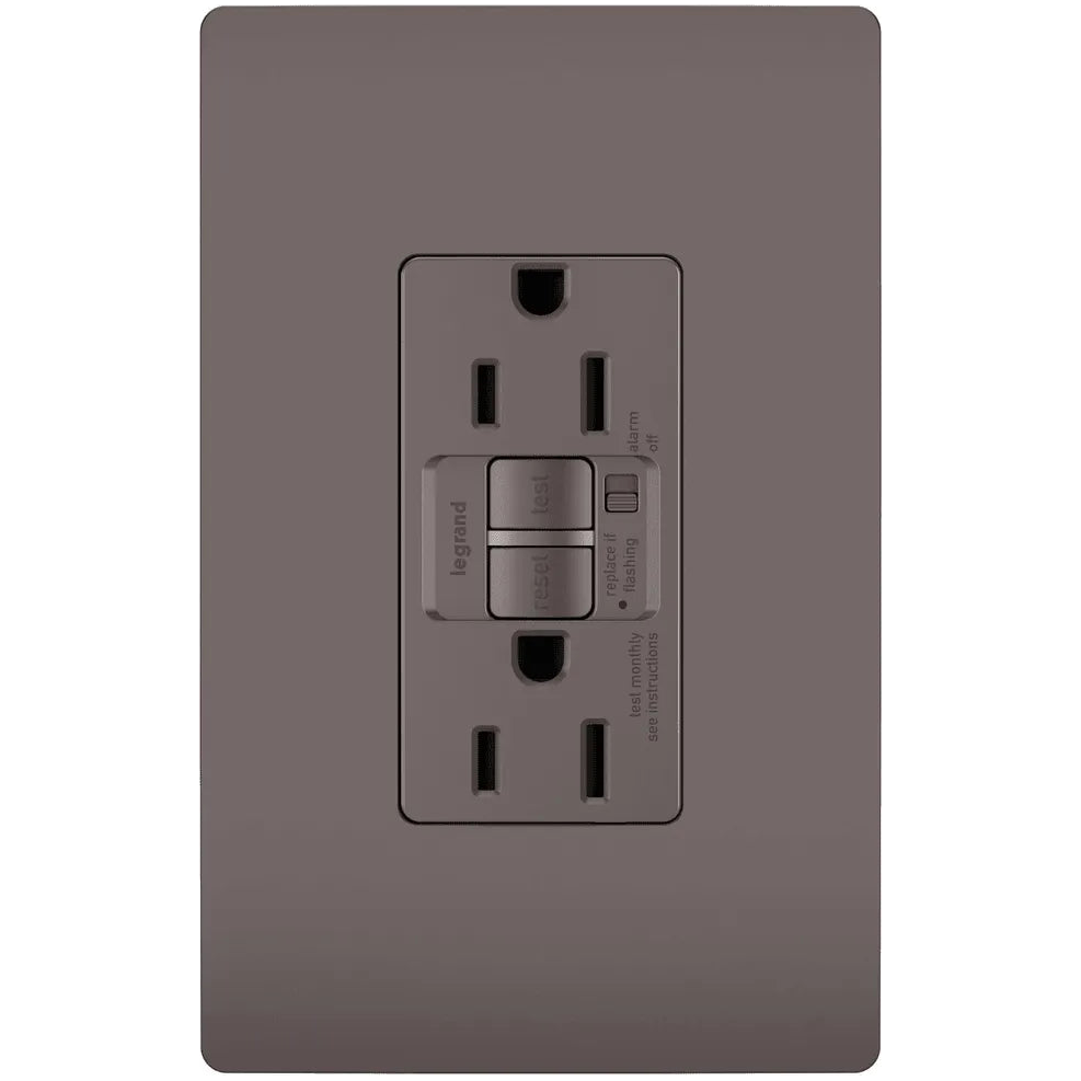 Legrand Radiant - radiant® 15A Tamper Resistant Self Test GFCI Outlet with Audible Alarm - 1597TRA | Montreal Lighting & Hardware