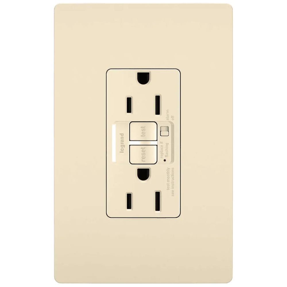 Legrand Radiant - radiant® 15A Tamper Resistant Self Test GFCI Outlet with Audible Alarm - 1597TRALA | Montreal Lighting & Hardware