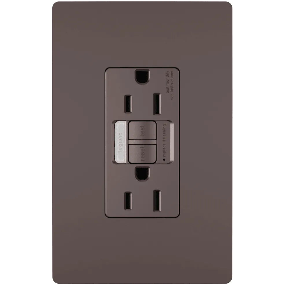 Legrand Radiant - radiant® 15A Tamper Resistant Self Test GFCI Outlet with Night Light - 1597NTLTRDBCC4 | Montreal Lighting & Hardware