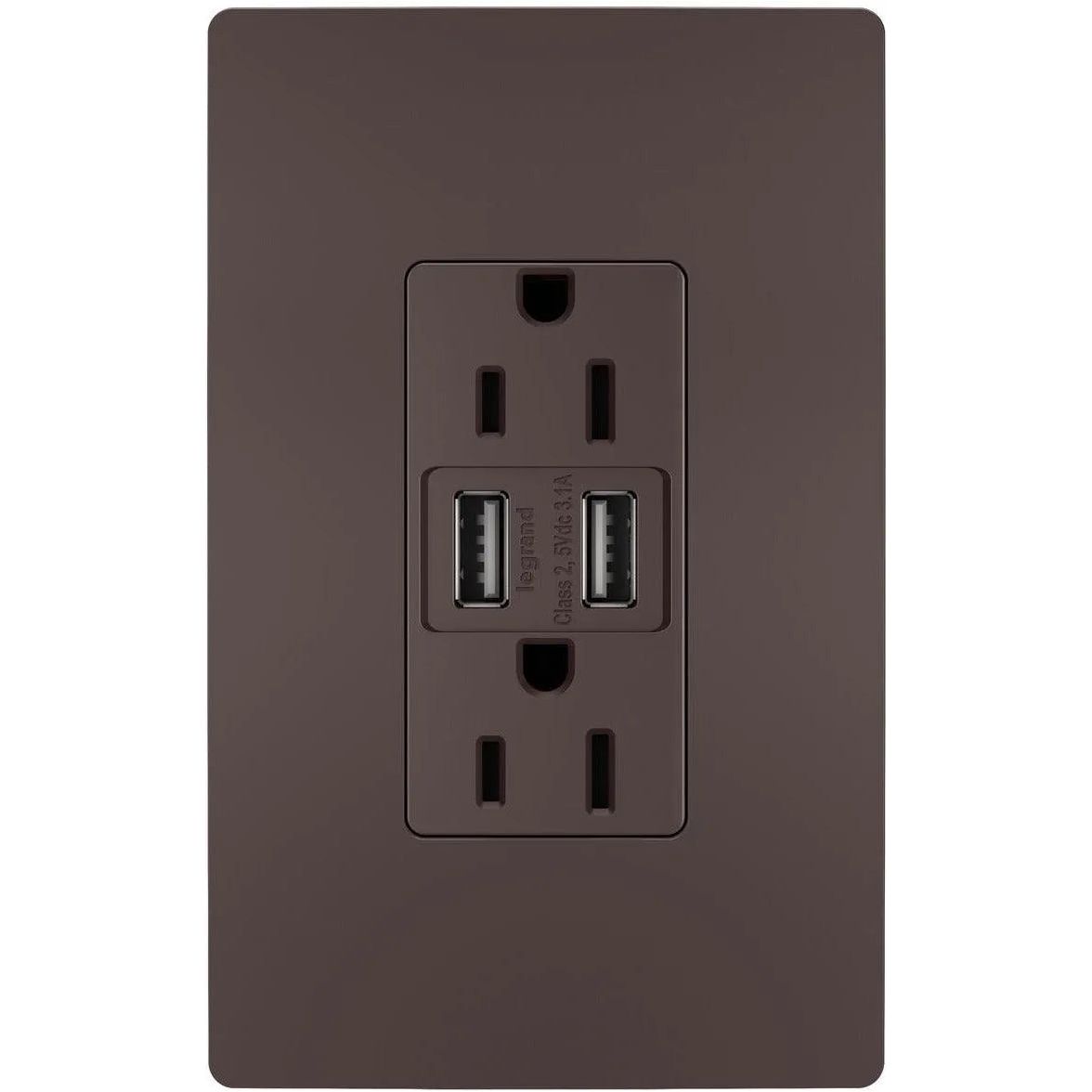 Legrand Radiant - radiant® 15A Tamper Resistant USB Outlet - TM826USBDBCCV4 | Montreal Lighting & Hardware