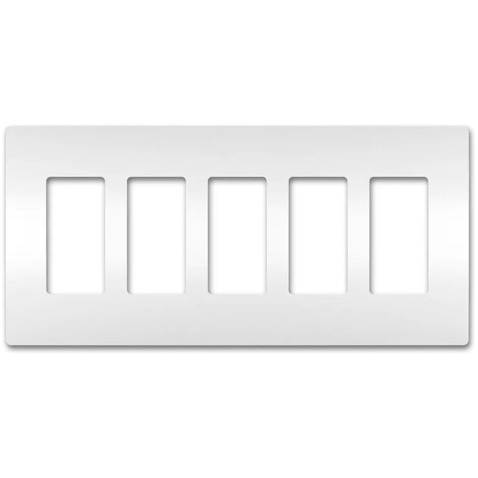 Legrand Radiant - radiant® Five-Gang Screwless Wall Plate - RWP265W | Montreal Lighting & Hardware