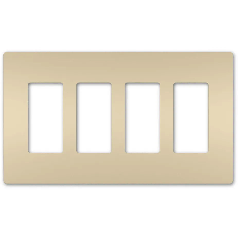 Legrand Radiant - radiant® Four-Gang Screwless Wall Plate - RWP264I | Montreal Lighting & Hardware