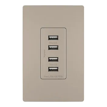 Legrand Radiant - radiant® Quad USB Charger - TM8USB4NICC6 | Montreal Lighting & Hardware