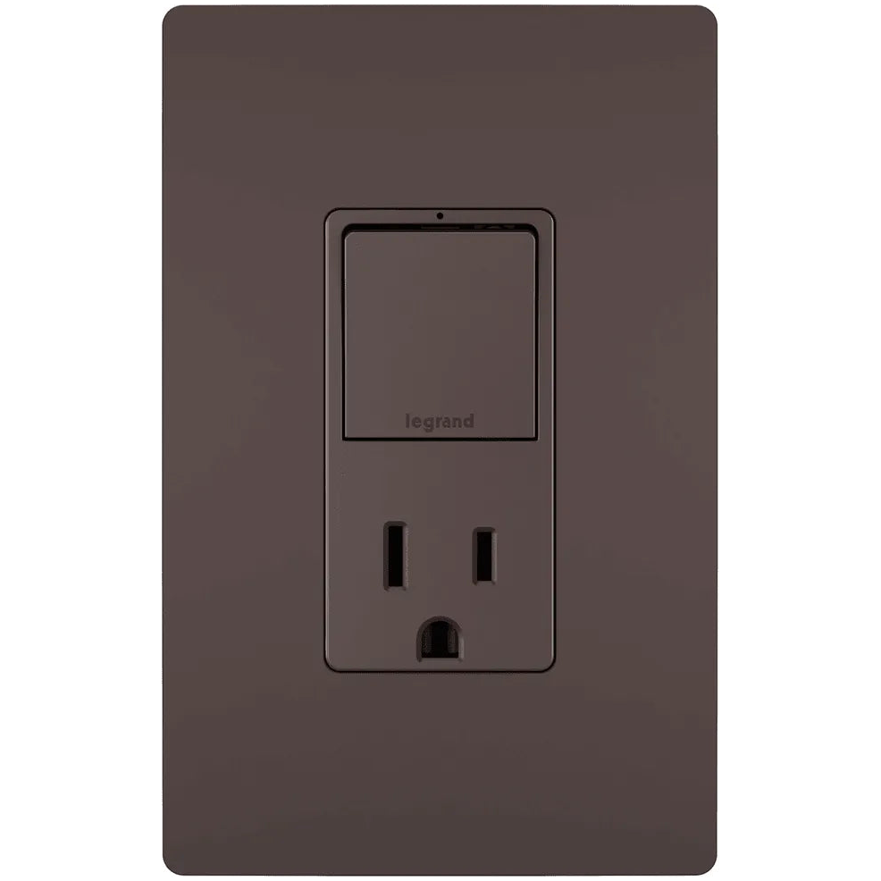 Legrand Radiant - radiant® Single Pole/3-Way Switch with 15A Tamper-Resistant Outlet - RCD38TRDBCC6 | Montreal Lighting & Hardware