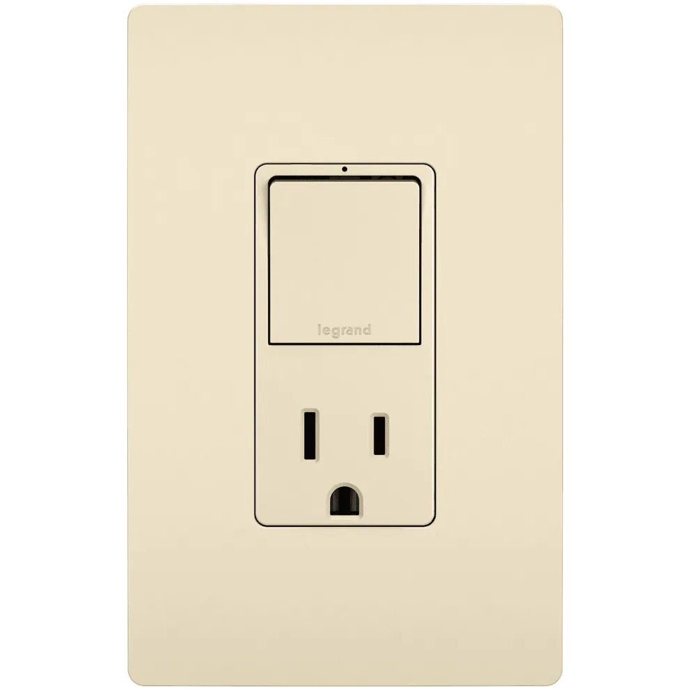 Legrand Radiant - radiant® Single Pole/3-Way Switch with 15A Tamper-Resistant Outlet - RCD38TRLA | Montreal Lighting & Hardware